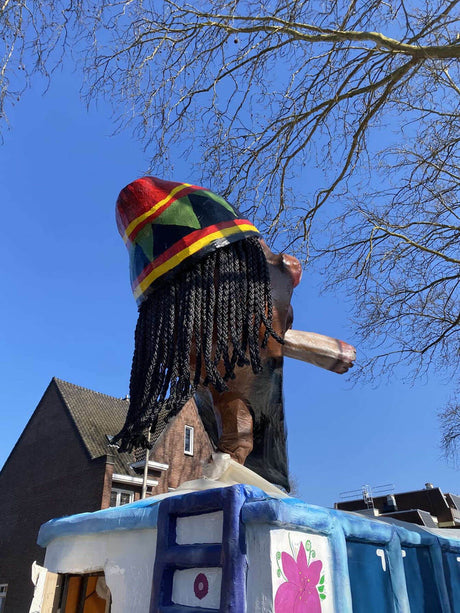 Prorope Sponsor van een Spectaculaire Bob Marley Pop van VV de Verfkwasten tijdens Carnaval in Weert en Altweerterheiden