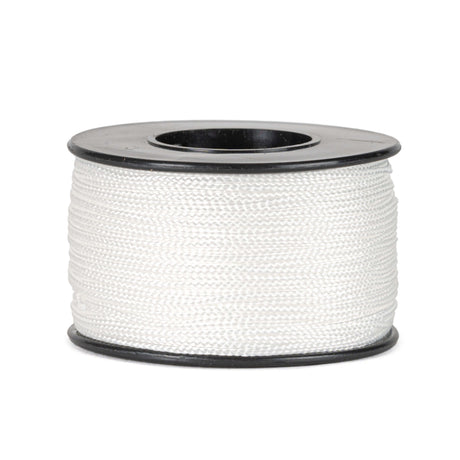 haspel van 90 meter 0,8 mm polyester koord in wit