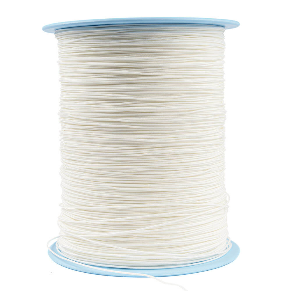 0,9 mm dyneema met witte polyester mantel