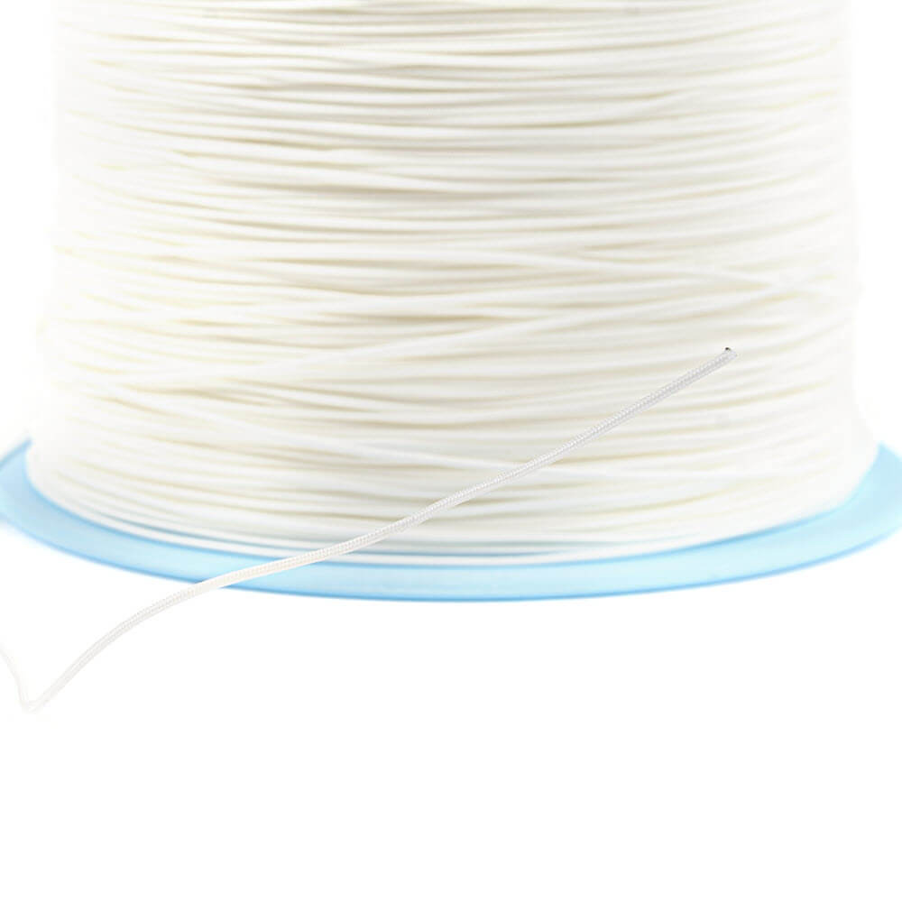 0,9 mm dyneema met witte polyester mantel