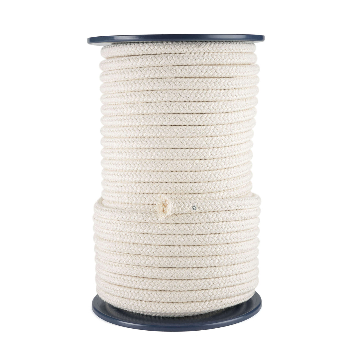 haspel met 50 meter katoen met een diameter van 10 mm in de kleur ecru