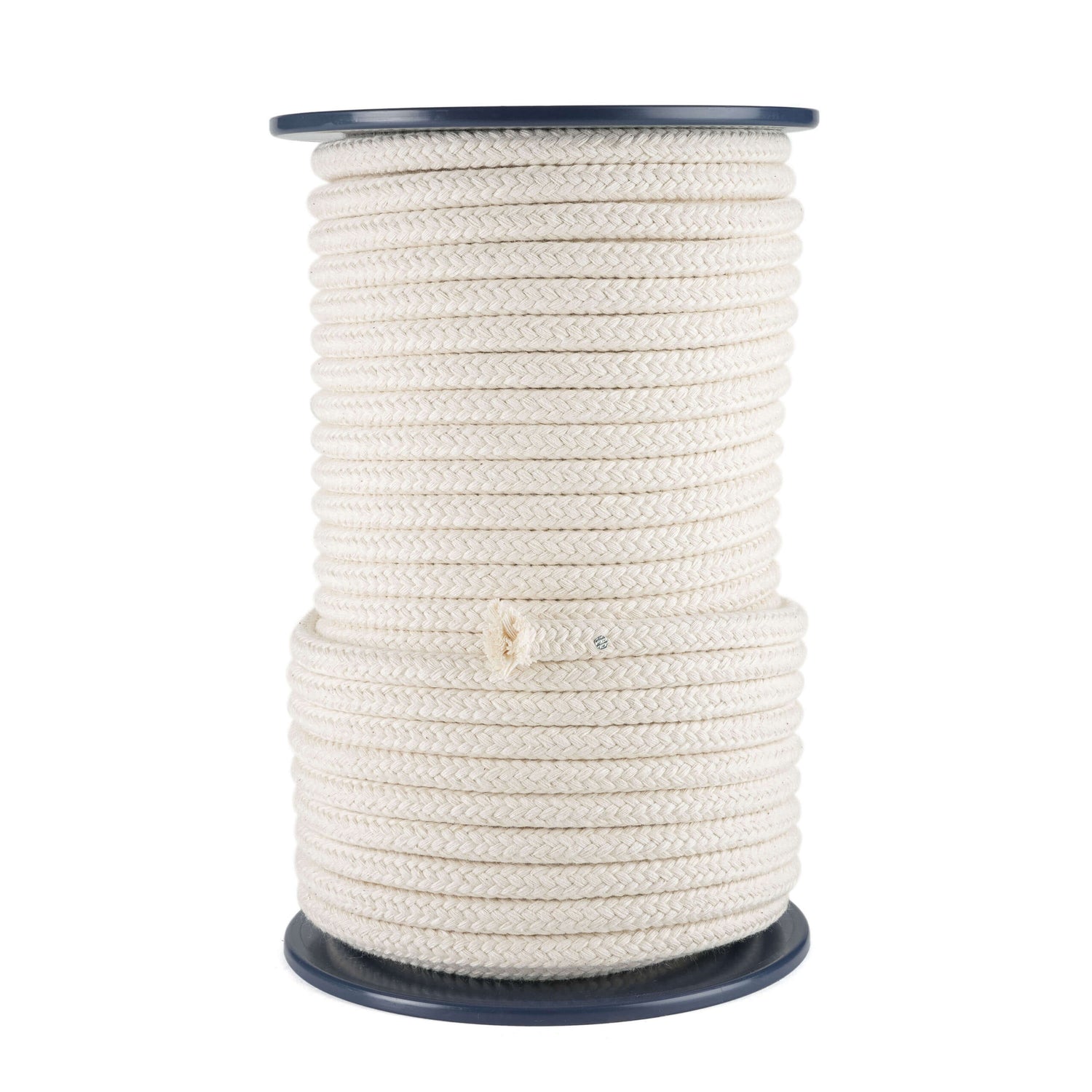 haspel met 50 meter katoen met een diameter van 10 mm in de kleur ecru