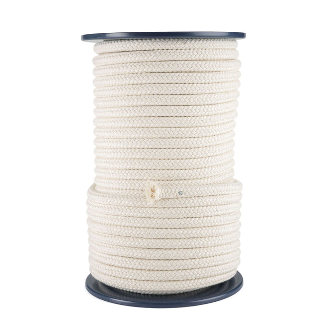 haspel met 50 meter katoen met een diameter van 10 mm in de kleur ecru