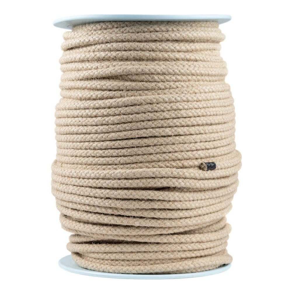 Hennep touw gevlochten 3 - 12 mm