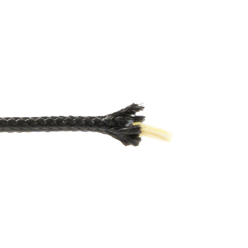 2 mm zwart kevlar koord met polyester mantel