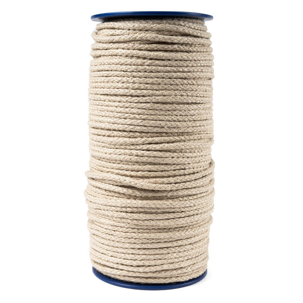 Hennep touw gevlochten 3 - 12 mm