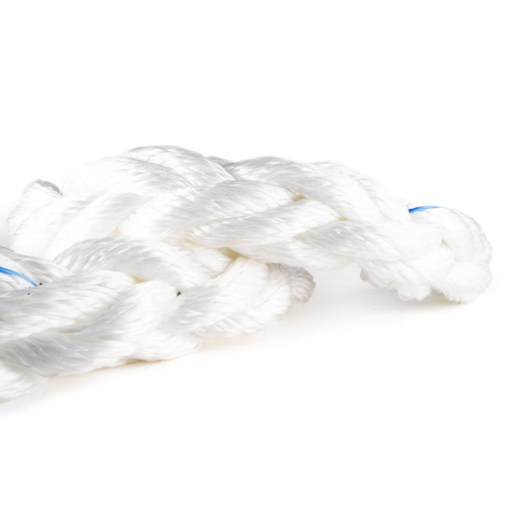 Composiet touw - 48 mm dik - 8 strengen gevlochen - breeksterkte 55 ton.