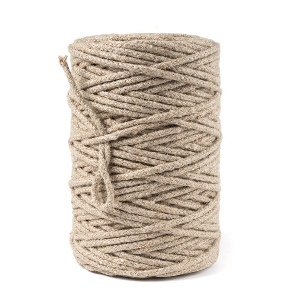 Hennep touw gevlochten 3 - 12 mm
