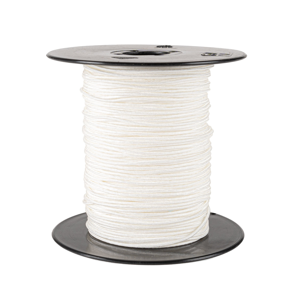 Jaloeziekoord polyester 1 mm – haspel 50 meter – wit & zwart