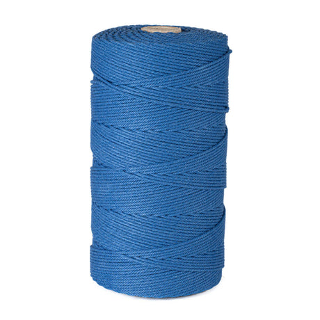 Blauw katoen koord 2 mm 320 meter - sterk macramé touw voor DIY knutselen en huisdecoratie