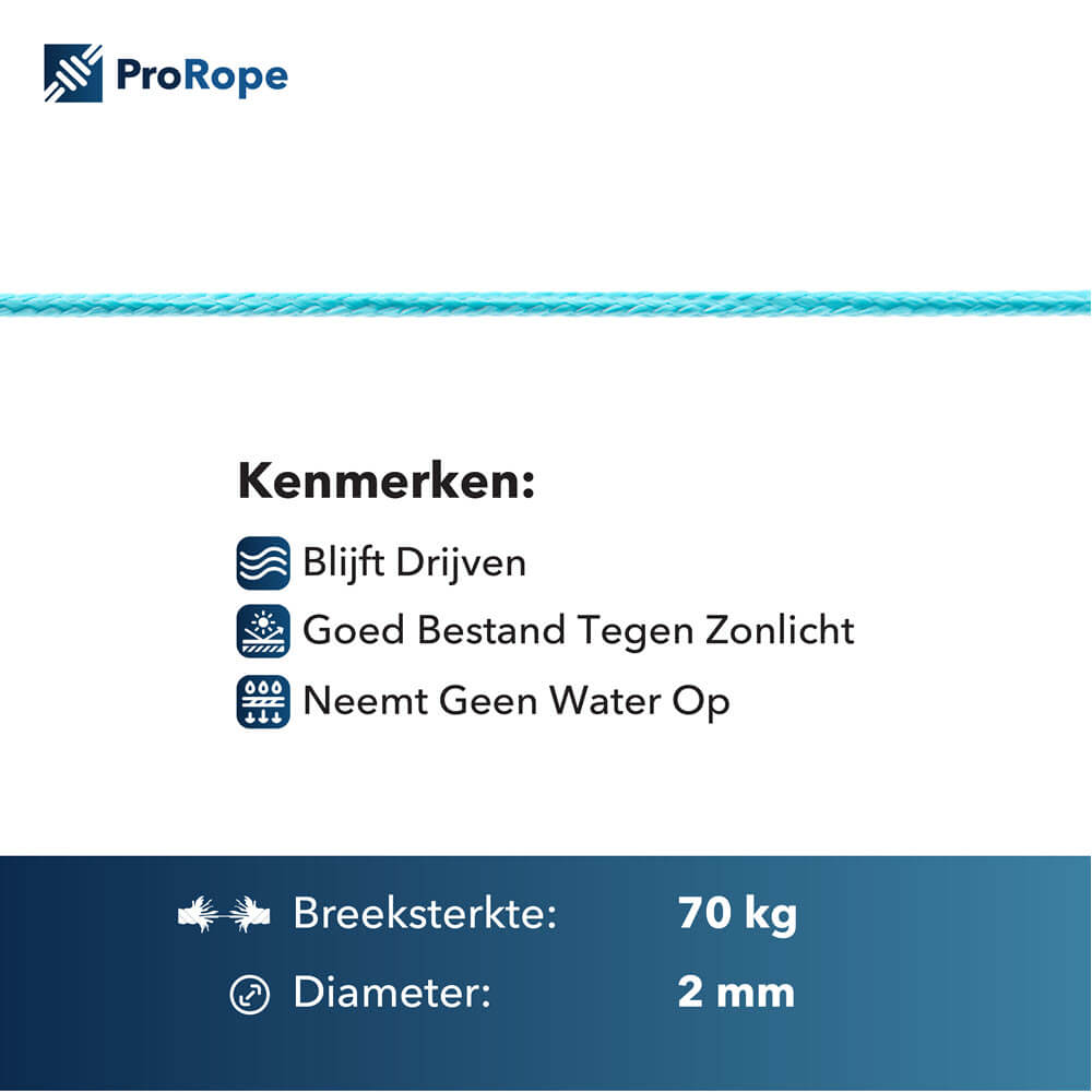 2 mm gekleurd koord
