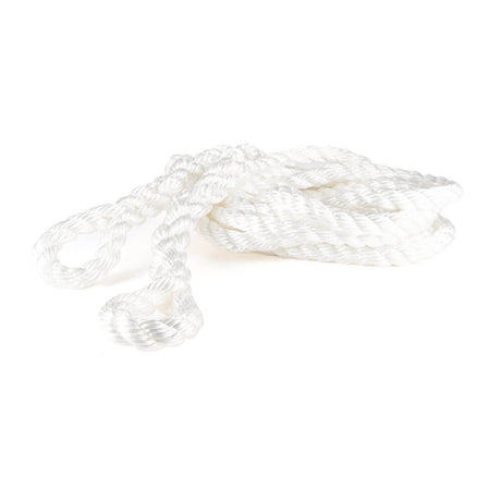 Witte 20 mm kinetische sleepkabel van Prorope - duurzame recovery rope met breeksterkte van 7.4 ton voor zwaar offroad gebruik