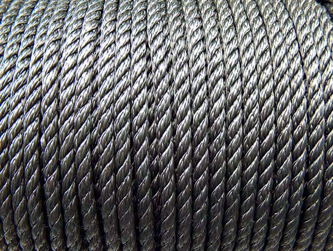 Zwart polyprop touw 4 t/m 40 mm