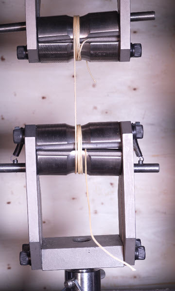 1,5 mm Dyneema SK78  met lichte coating touw — Breeksterkte test