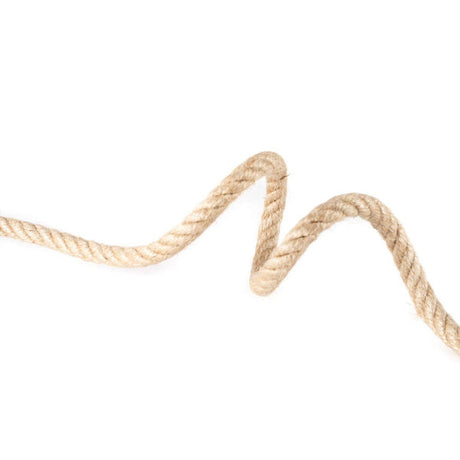 Jute geslagen touw 8 mm per meter 