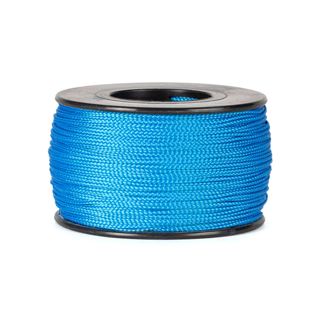 0.8 mm polyester koord in blauw op haspel van 90 meter