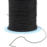 0,8 mm dyneema met zwarte polyester mantel