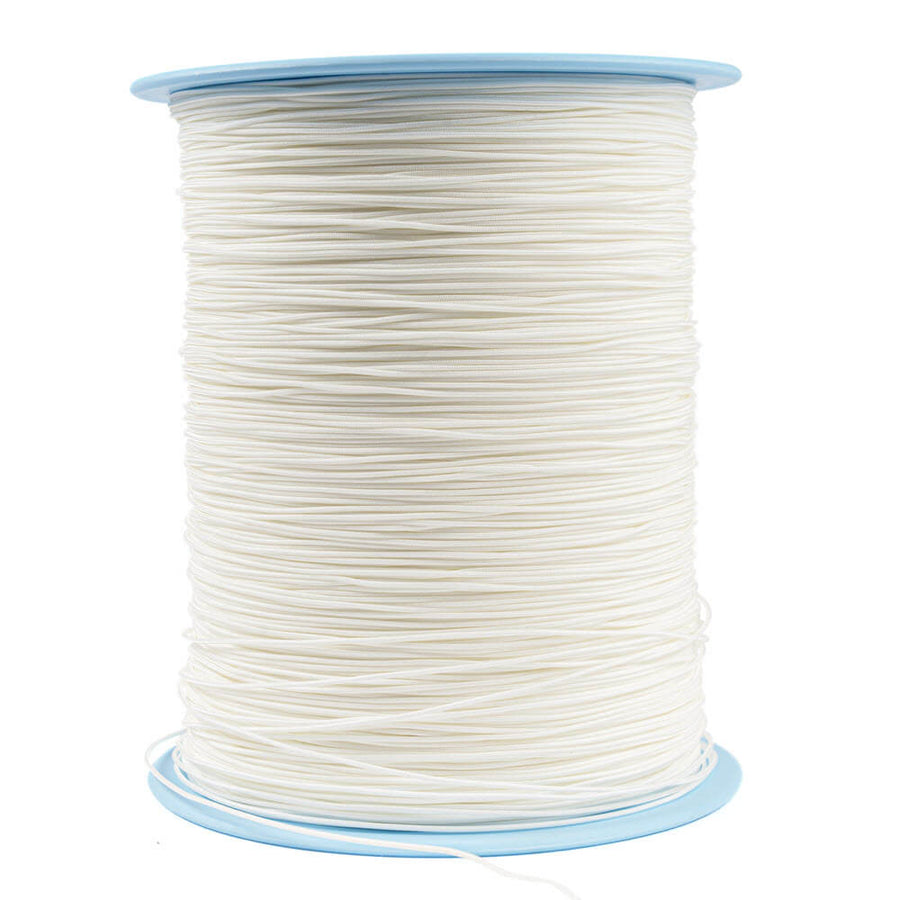 0,9 mm Dyneema koord met witte polyester mantel