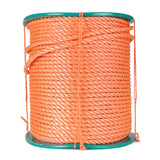 Polyprop touw 10 mm oranje haspel 220 meter
