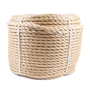 Polyprop touw 14 mm beige / manilla tros 220 meter