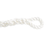 Wit 22 mm kinetisch sleepkabel van composiet materiaal, opgerold met een lus aan het uiteinde, geschikt voor zware trektoepassingen en duurzame prestaties.