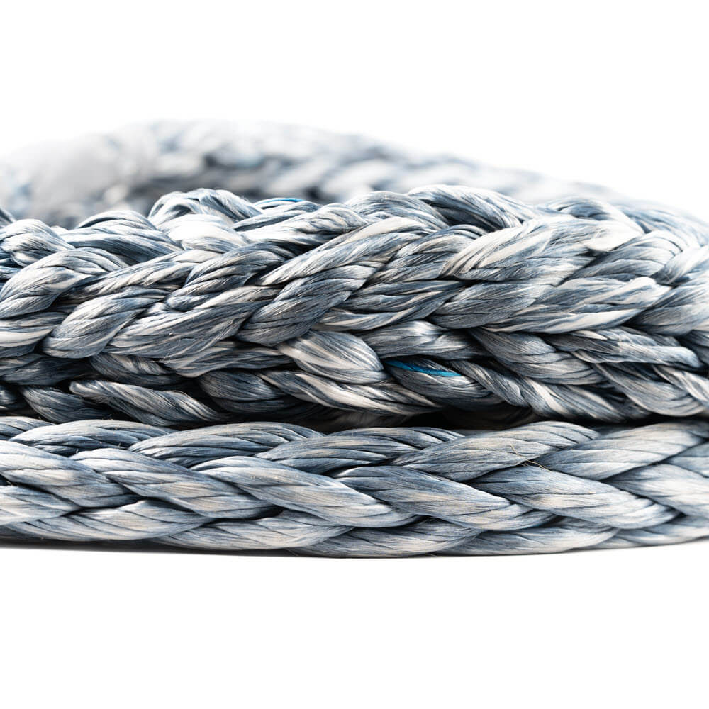 Dyneema sleepkabel voor landbouw 28 mm donkergrijs