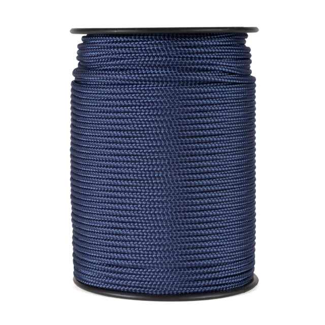 3 mm navy blauw koord op haspel van 100 meter