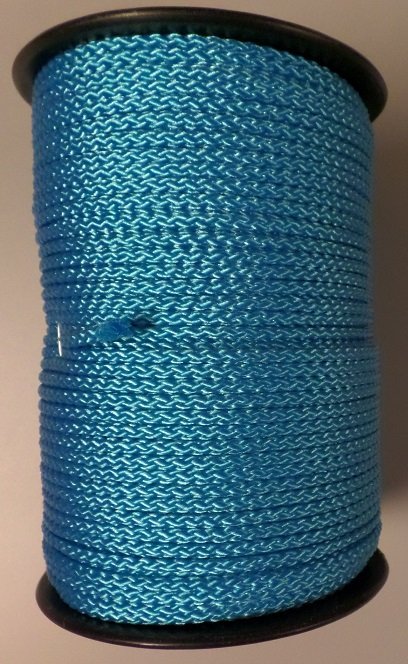 3 mm koord - turquoise - haspel 100 meter