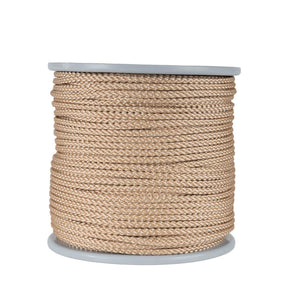 4 mm gekleurd koord haspel 100 meter beige
