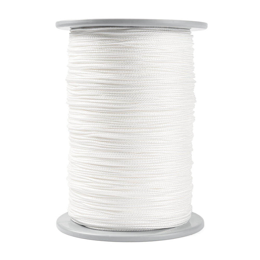 Wit Dyneema touw van 1,5 mm zonder mantel of coating