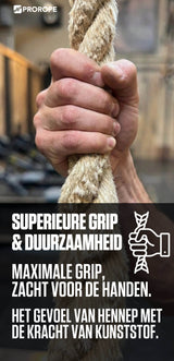 Premium Klimtouw van prorope synthetische hennep 4 t/m 9 meter