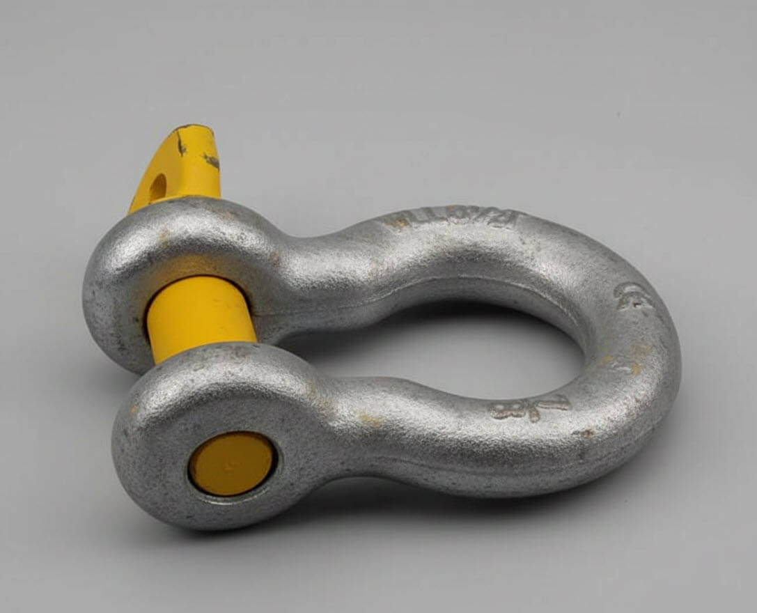 Gecertificeerde Harpsluiting 6,5 ton met borstbout 25 mm dik.