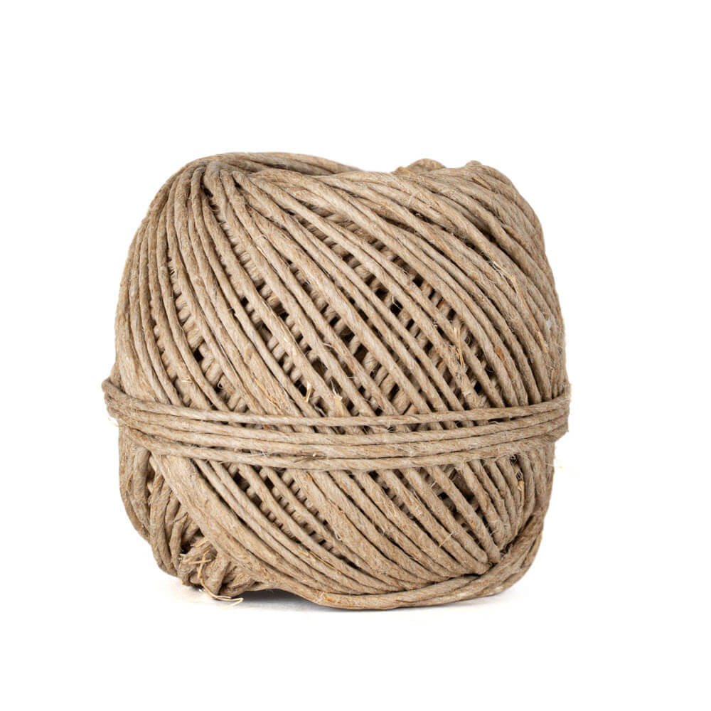 Hennep bindtouw 2 draads 500 gram