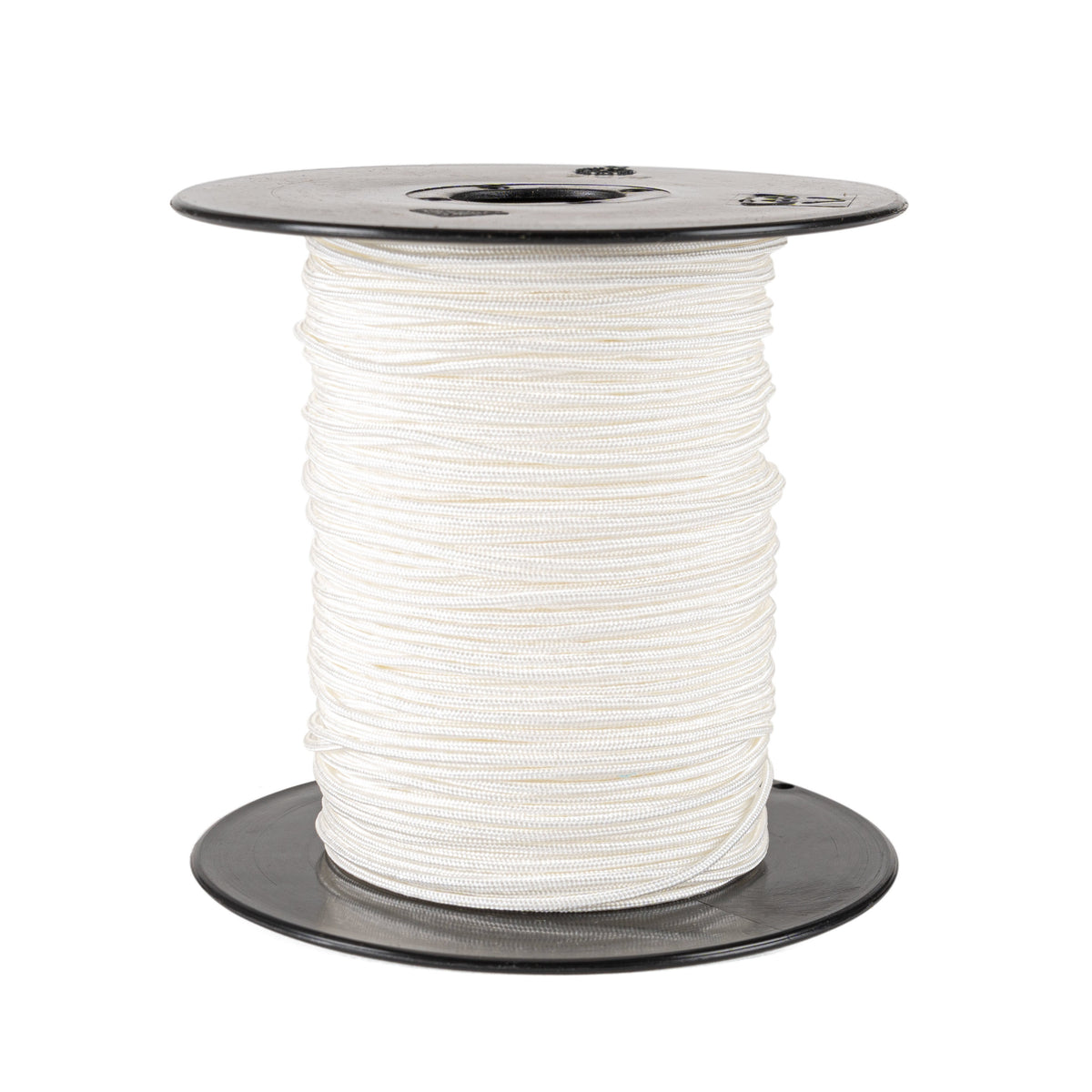 Jaloeziekoord polyester 1 mm – haspel 50 meter – wit & zwart