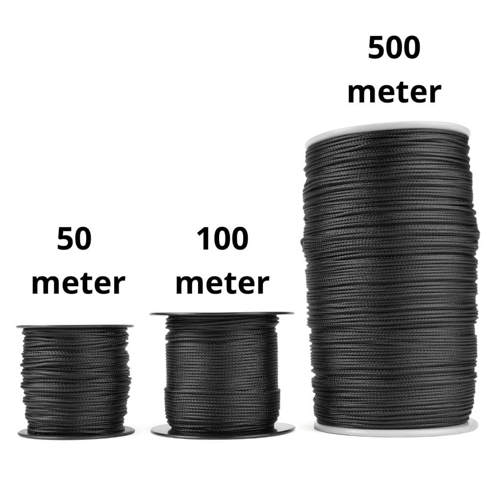 1,5 mm kevlar koord met polyester mantel