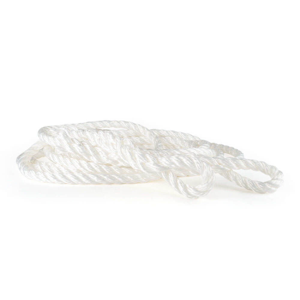 Witte 14 mm kinetische sleepkabel van Prorope - sterke recovery rope met breeksterkte van 3500 kg voor offroad en zwaar gebruik