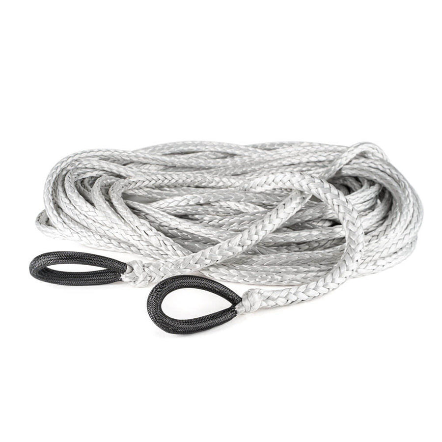 Dyneema lierverlengkabel van 8 mm en 20 meter met gesplitste ogen