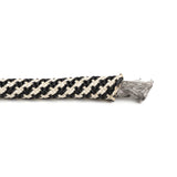 Dyneema sk78 kern met polyester en aramide mantel in zwart en wit