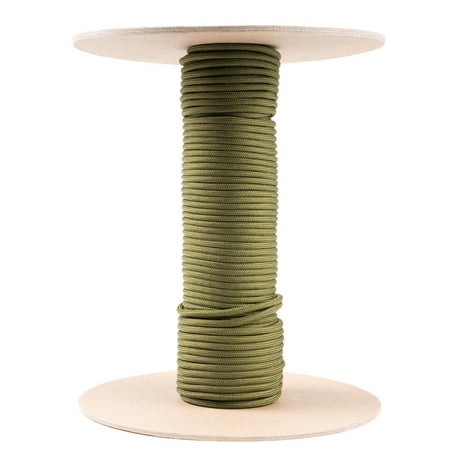 Paracord camo groen 4 mm op kartonnen haspel