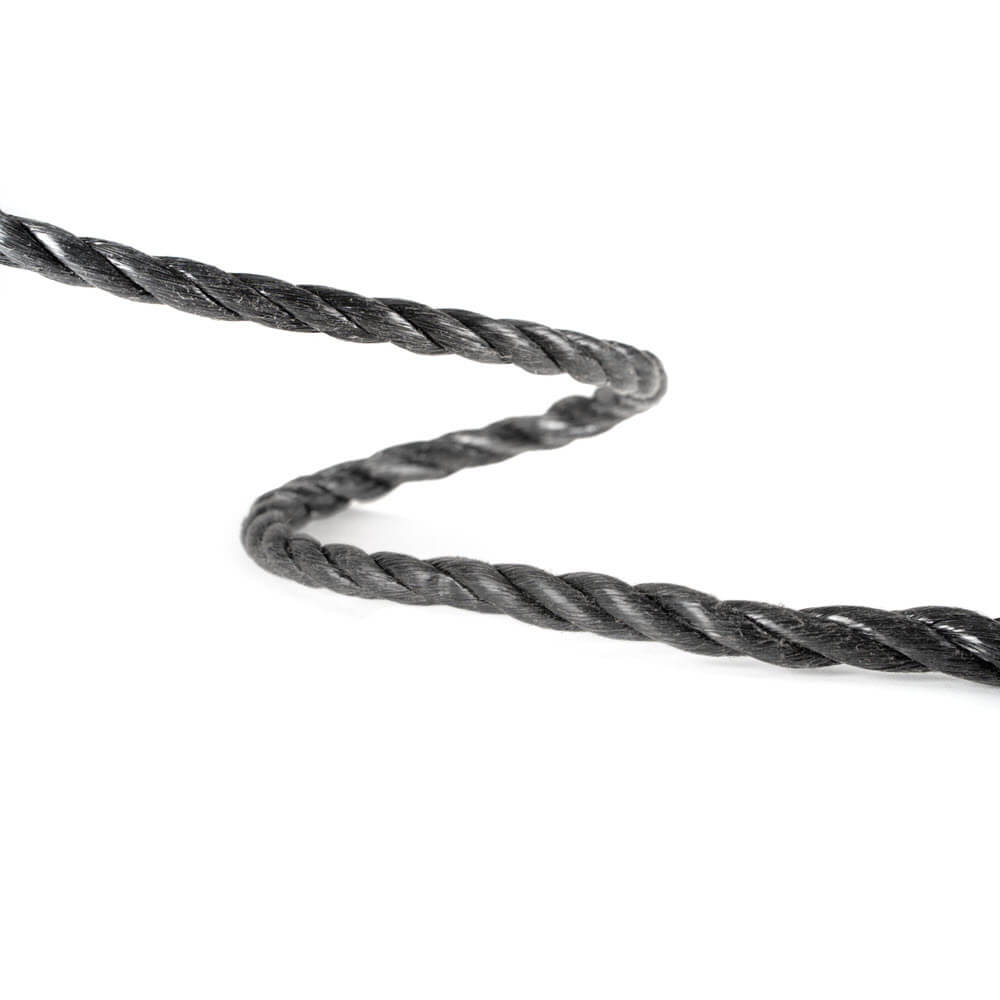 Polyprop touw 10 mm zwart per meter mooi zwart touw polyprop