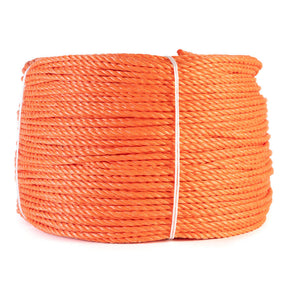Polyprop 4 mm oranje tros 220 meter licht en sterk