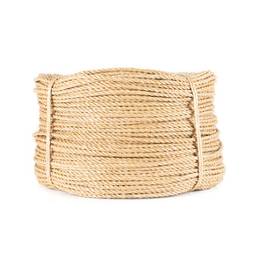 Polyprop touw 4 mm beige kleur tros 220 meter