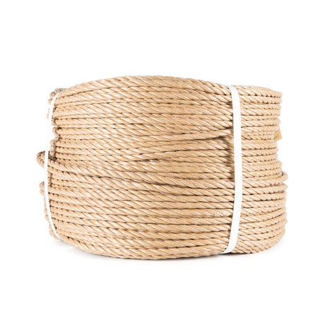 Polyprop touw manilla 6 mm tros 220 meter mooi beige kleur