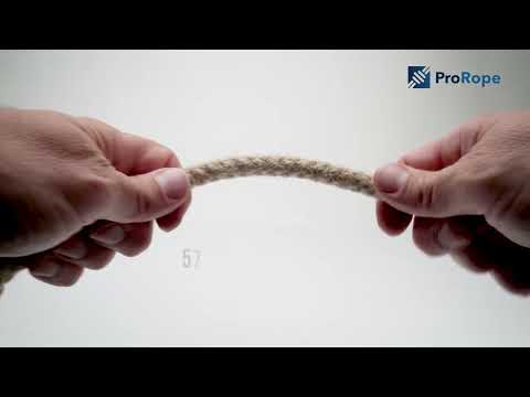 Hennep touw gevlochten 3 - 12 mm