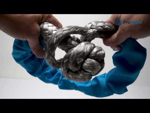 Liros soft shackle 35 ton carbon grijs