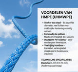 Prorope HMPE touw 6 mm t/m 16 mm