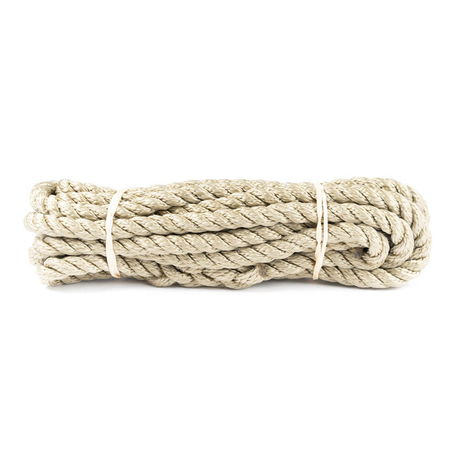 Set van twee beige PPMF fenderlijnen van 10 mm met gesplitste lus