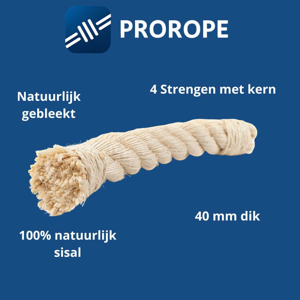 Sisaltouw 40 mm dik - per meter